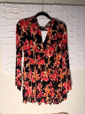 midi dress flutter sleeve Toile Print Flutter Sleeve Midi Dress  Blue & Ivory